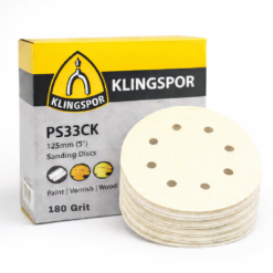 Klingspor Sanding Discs 125mm 180 grit PS33CK