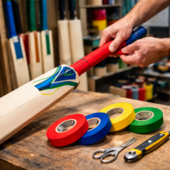 Alternative view of Cricket Bat Grip Tape | Red, Blue, Yellow & Green Bat Handle Tape | 33 Metres