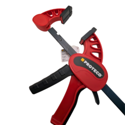 pistol grip clamp trigger detail showing one hand operation mechanism