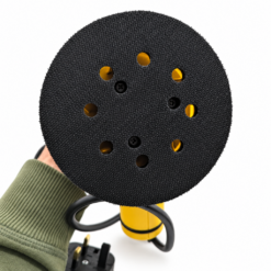 125mm hook-and-loop sanding pad on PROTECO sander